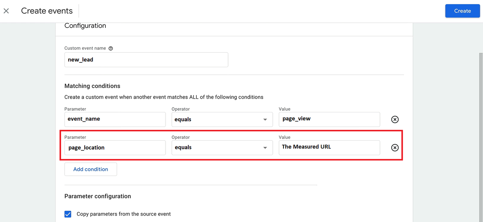 Setting up conversion tracking in Google Analytics 4, step 4